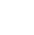 Abstract design featuring a circular grid of white diamond-shaped dots on a black background, creating a digital pattern.