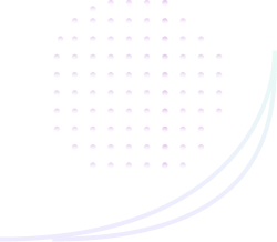 Circle-shaped small bluish transparent dots with two curved lines, creating a smooth and cool visual effect.