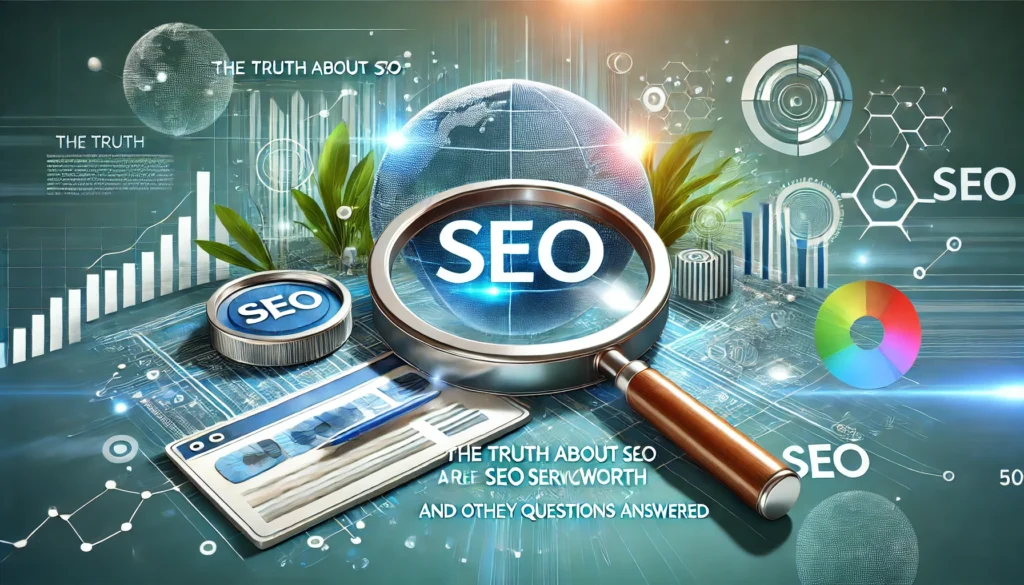 Featured image of the blog titled 'Is SEO Worth It? Uncover the Truth Now by Freelanty,' revealing important insights on the benefits and effectiveness of SEO.