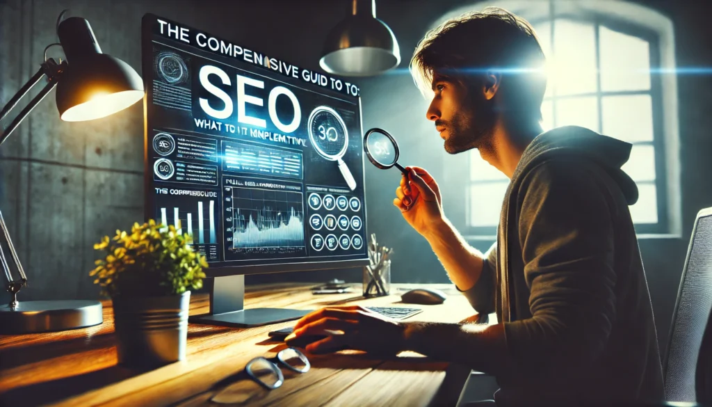 Featured image of the blog titled 'What is SEO? A Complete Guide to Mastering SEO for Success,' offering a comprehensive overview of SEO strategies for achieving online success.