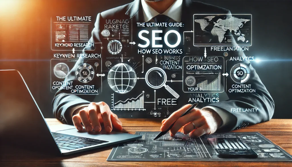 Featured image of the blog titled 'How Does SEO Work? 7 Powerful Ways to Boost Your Business,' showcasing effective SEO strategies to enhance business growth.